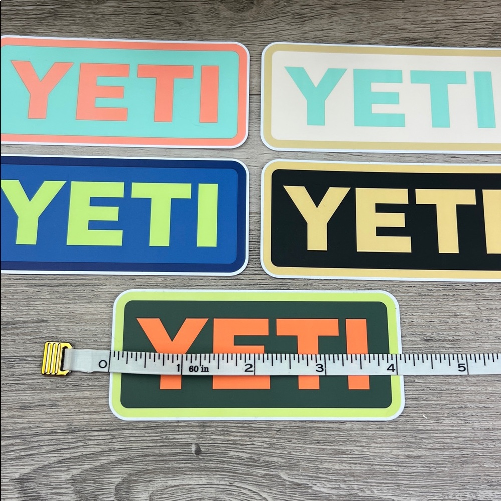 Yeti Sticker Pack Bundle of 5 NEW - Picture 2 of 7